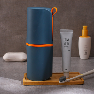 Ensemble de boîte de rangement de brosse à dents de voyage tasse de brosse à dents portable tasse de lavage de voyage boîte d